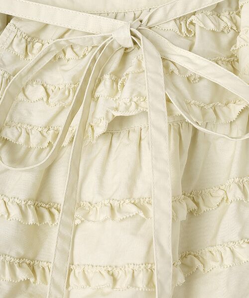 セール】 ティアードフリルラップスカート （ロング・マキシ丈スカート