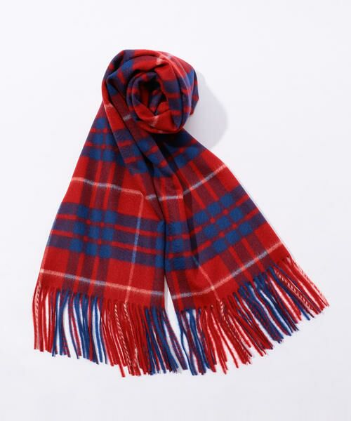 セール】 TOMORROWLAND カシミヤ チェックマフラー （マフラー