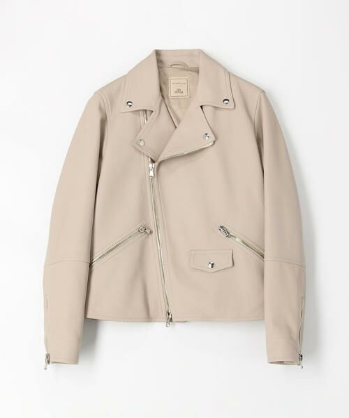 セール】 DENIM×TOMORROWLAND ラムレザー ダブルライダースジャケット