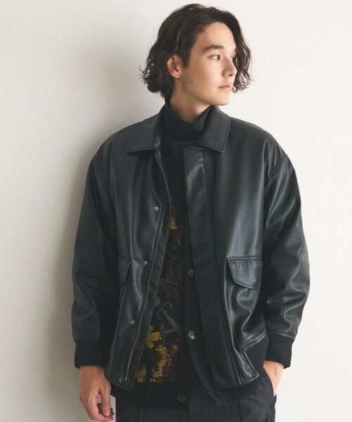 MINEDENIMマインデニム新品メンズシープレザーブルゾン2程度サンプル