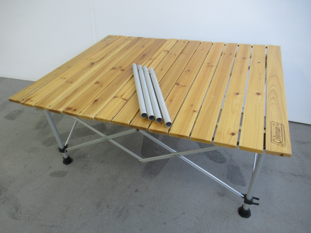 コールマンナチュラルウッドロールテーブル90 コールマン ナチュラル