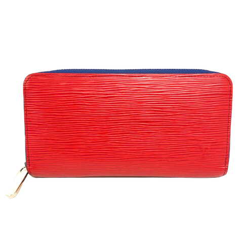 Louis Vuitton エピレザー 二つ折り財布 レッド