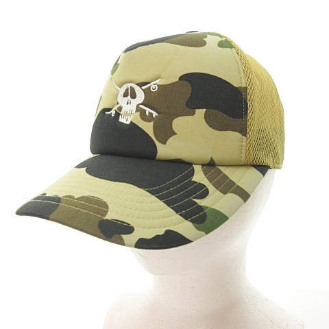 ステューシー STUSSY メッシュキャップ 帽子 迷彩柄 カモフラ柄 ワン