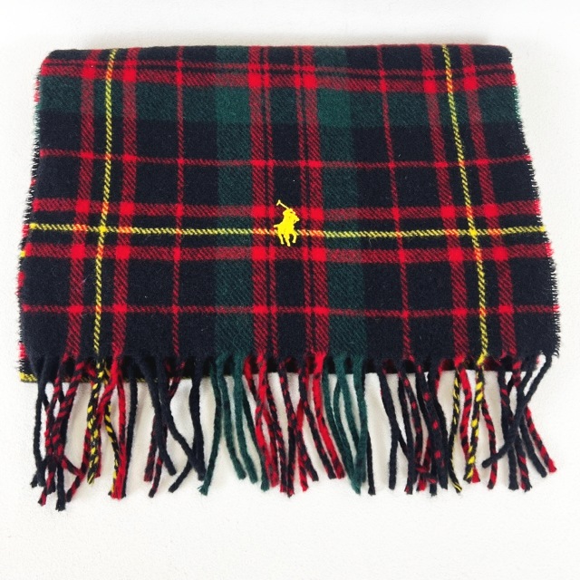 ポロ ラルフローレン POLO RALPH LAUREN ウール チェック マフラー