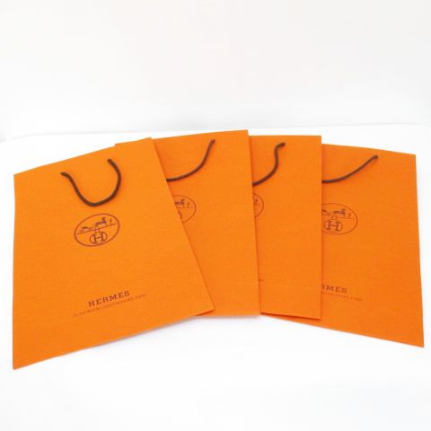 エルメス HERMES 紙袋 4枚セット ショッパー オレンジ ギフト 手提げ