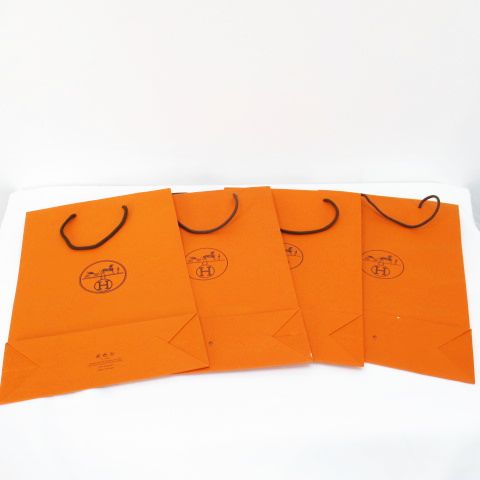 エルメス HERMES 紙袋 4枚セット ショッパー オレンジ ギフト 手提げ