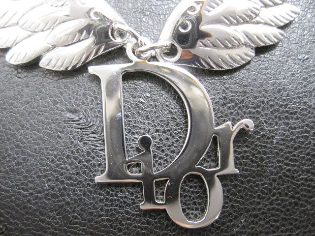 クリスチャンディオール Christian Dior シルバー ネックレス 羽根