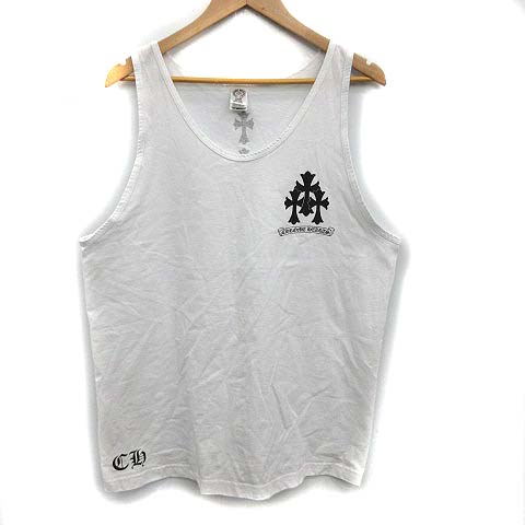 廃盤】CHROME HEARTS ホワイト タンクトップLサイズ