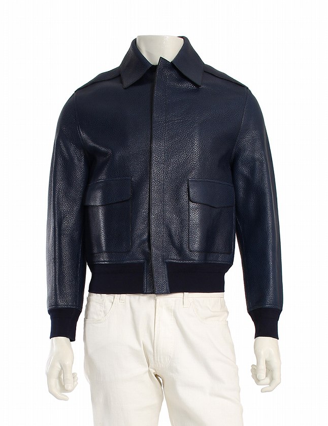 LOUIS VUITTON ルイ・ヴィトン レザーブルゾンジャケット