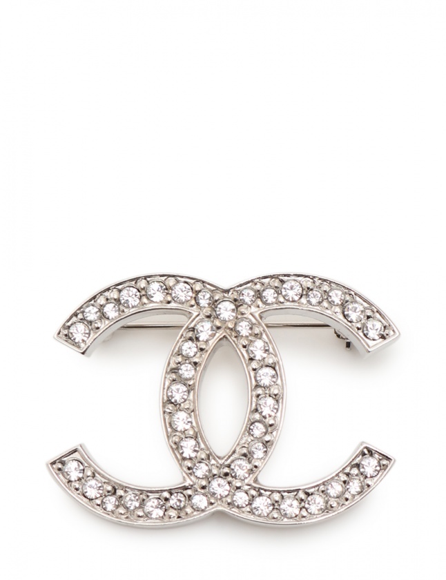 シャネル CHANEL ブローチ ココマーク シルバー アクセサリー ライン