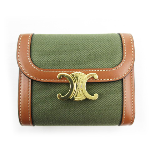 未使用品 セリーヌ CELINE スモール トリオンフウォレット 3つ折り財布