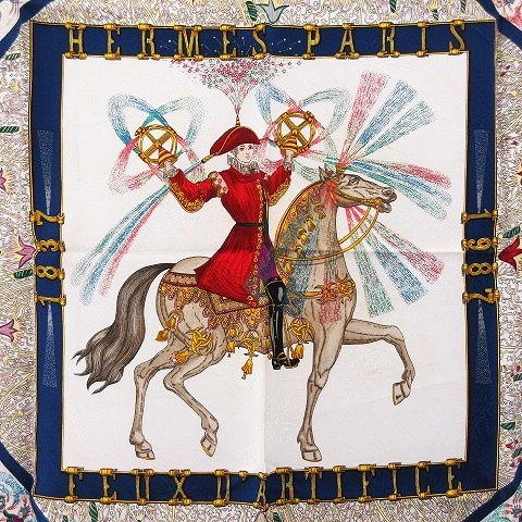 エルメス HERMES FEUX D'ARTIFICE 技巧の火 カレ90 ナポレオン 花火 総