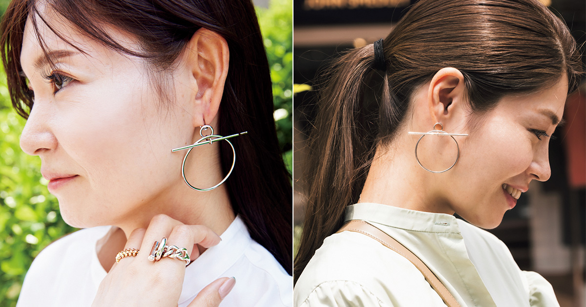 エルメス】の「フープピアス」が人気再燃！今年はどう着ける？＜SNAP5