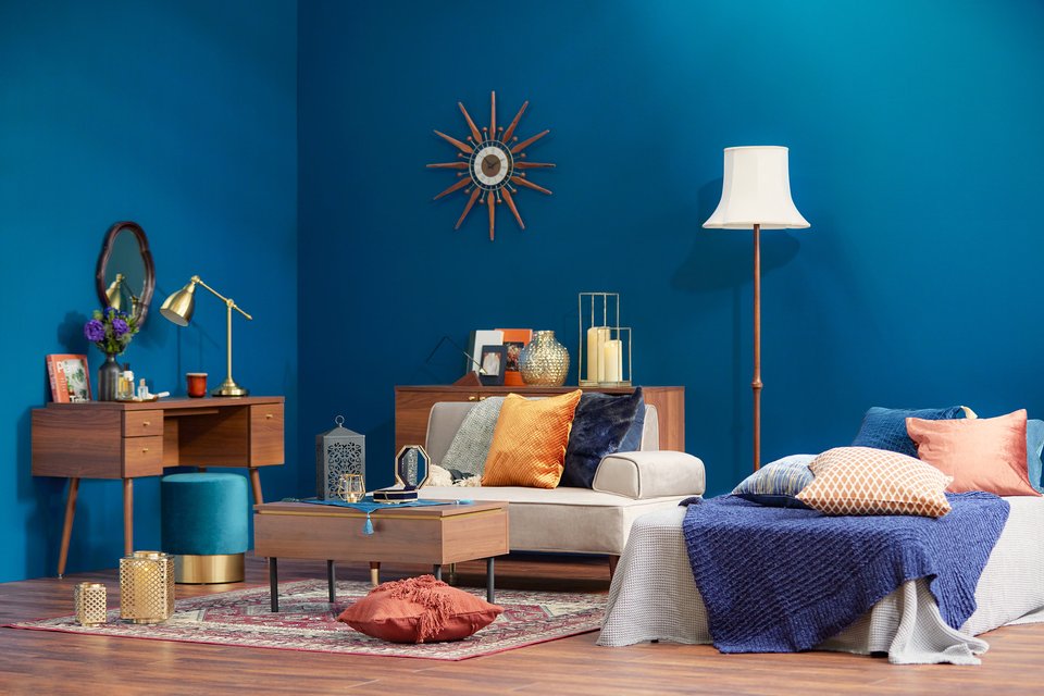 アート567 「タイム1(グリーンブルー)」 インテリアコーディネート