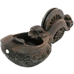 AKa6852 大きな 木製 墨壺 AKa6852 大きな 木製 墨壺 AKa6852 大きな