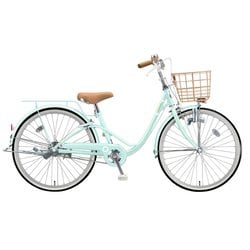 BRIDGESTONE 22インチ 子供用自転車 グリーン 前カゴ付き