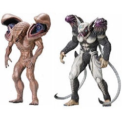 強殖装甲ガイバー 獣化兵ヴァモア パナダイン ソフビフィギュア2体