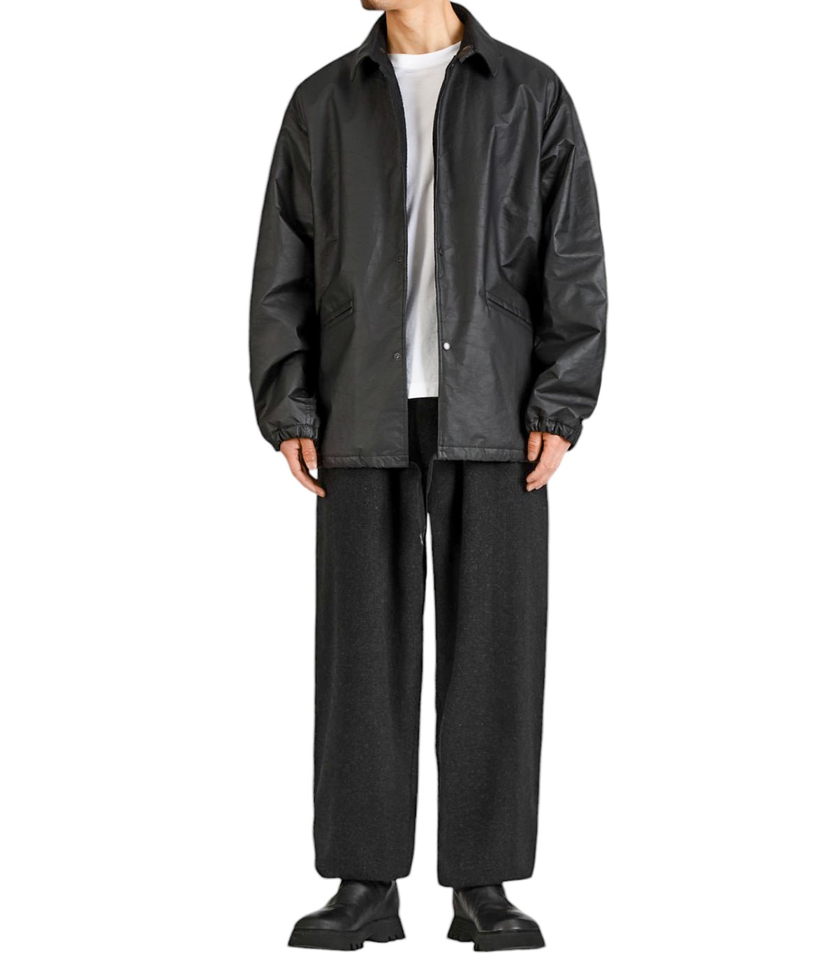 25ss COMOLI ペーパーレザーコーチジャケットサイズ2