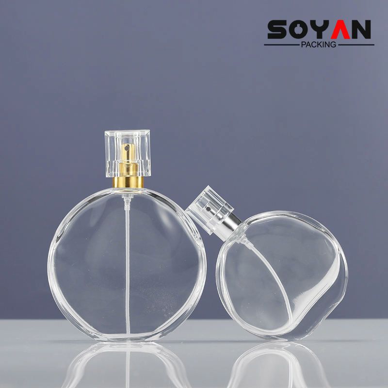 楕円形の香水瓶、楕円形のガラス瓶