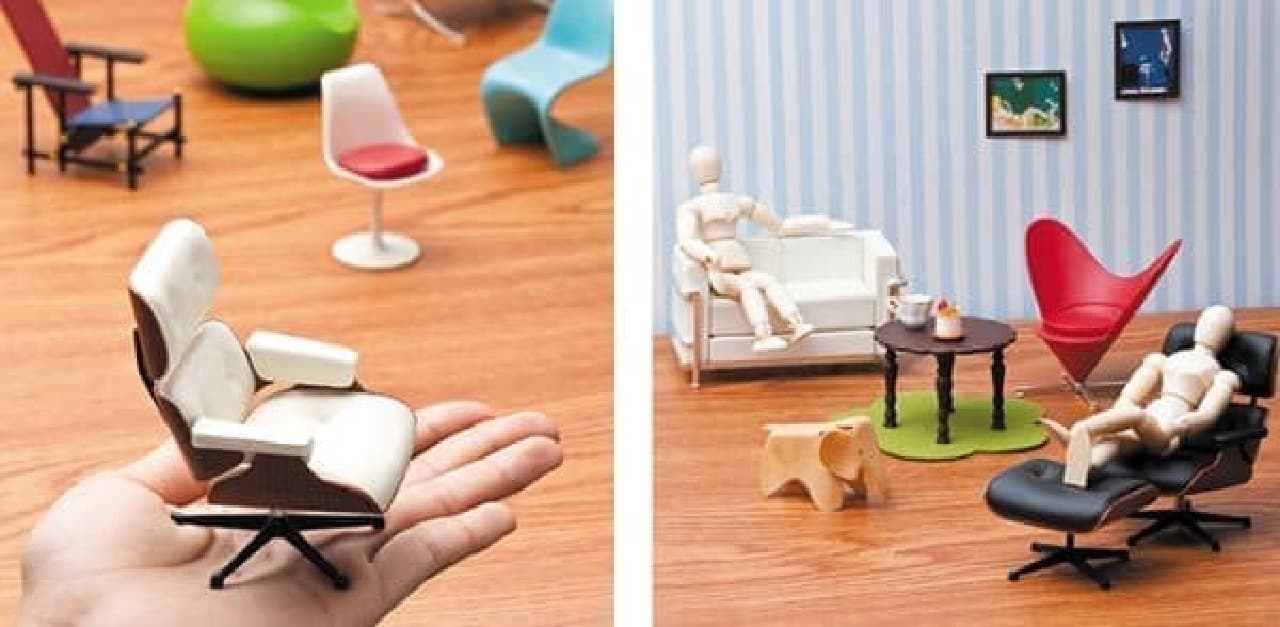 これなら手が届く？イームズなどの名作椅子をミニチュアにした「Design