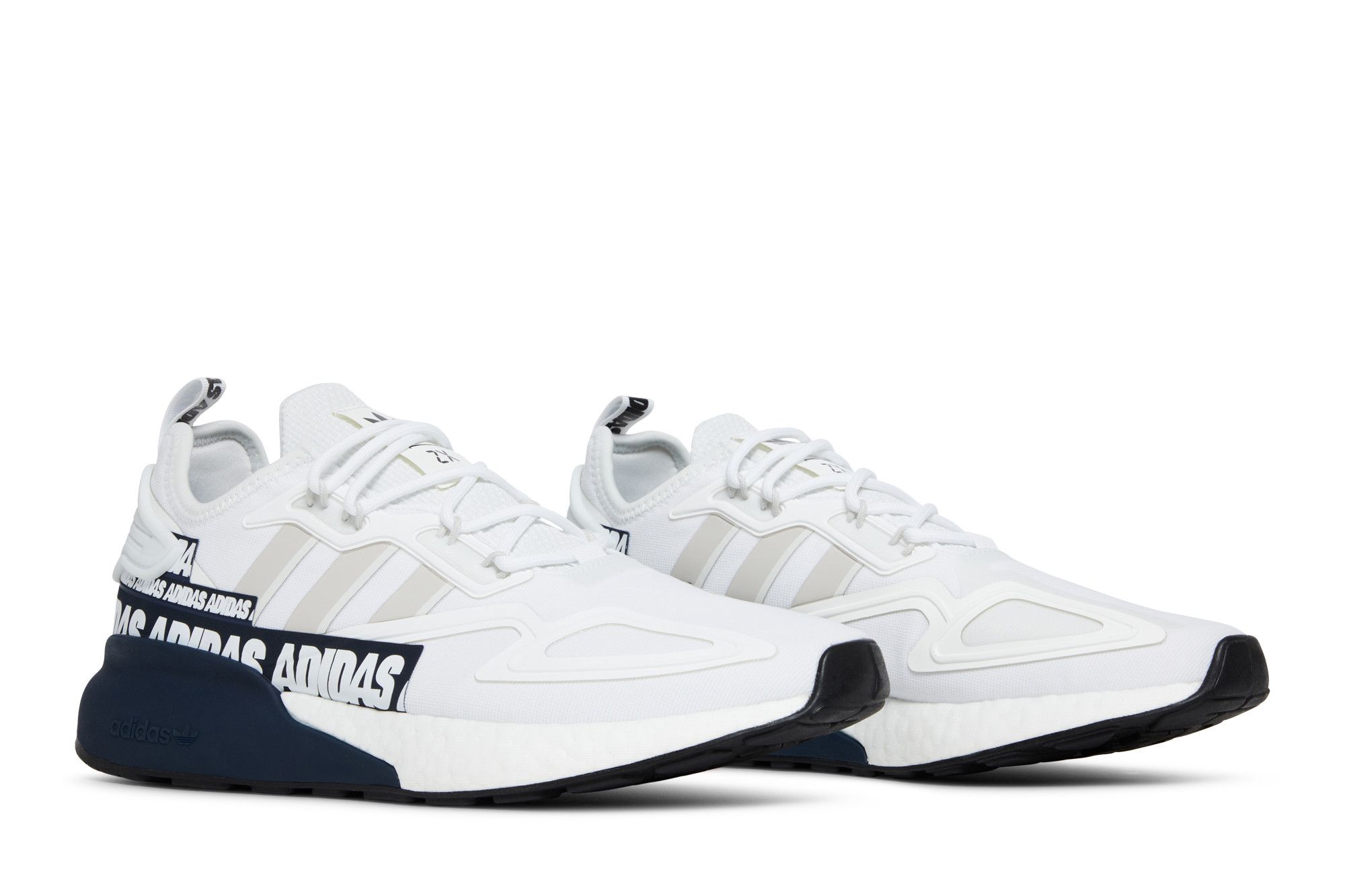 Buy Adidas ZX 2K Boost 'Bold Logo Graphic - White Navy' - FX7036
