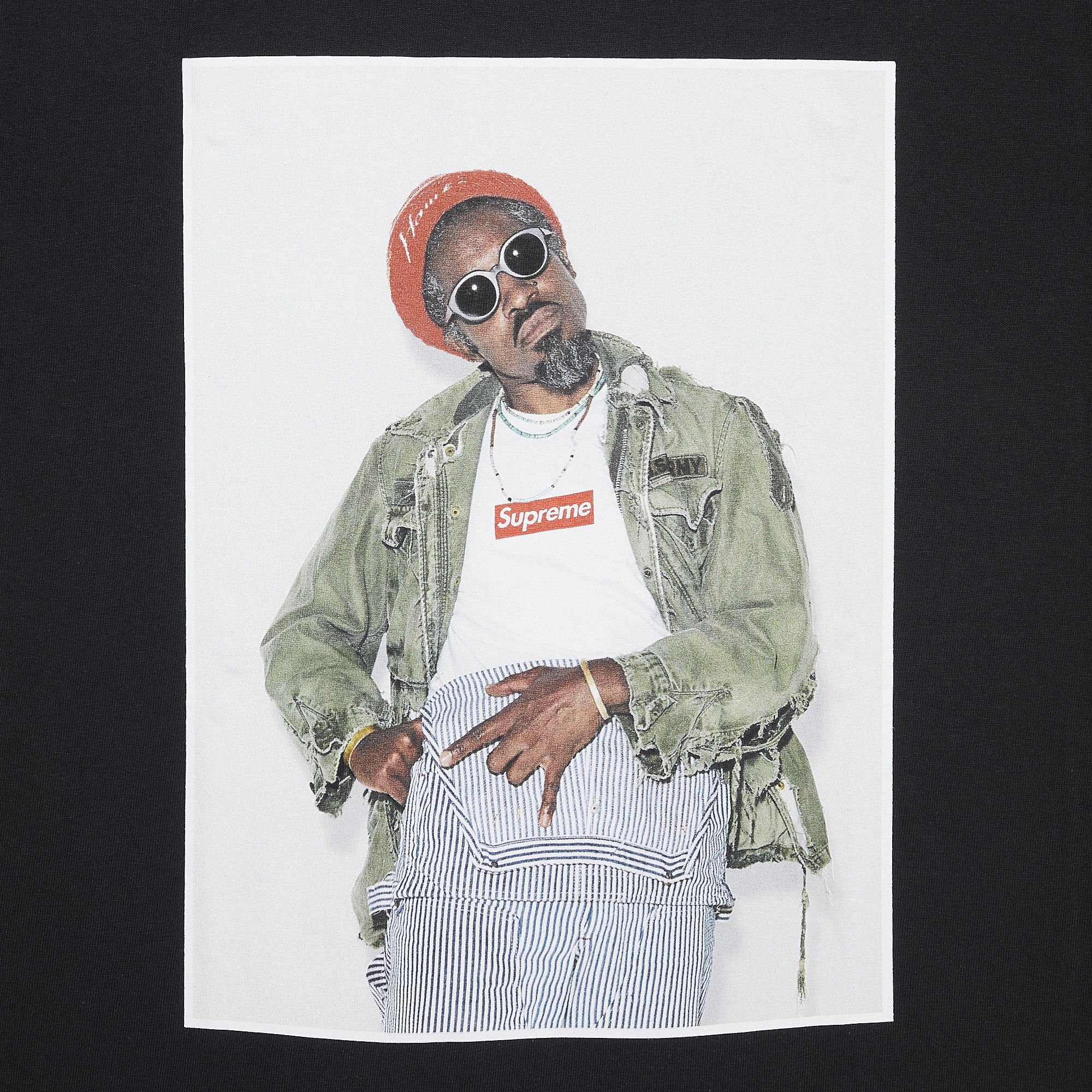Buy Supreme André 3000 Tee 'Black' - FW22T51 BLACK | GOAT