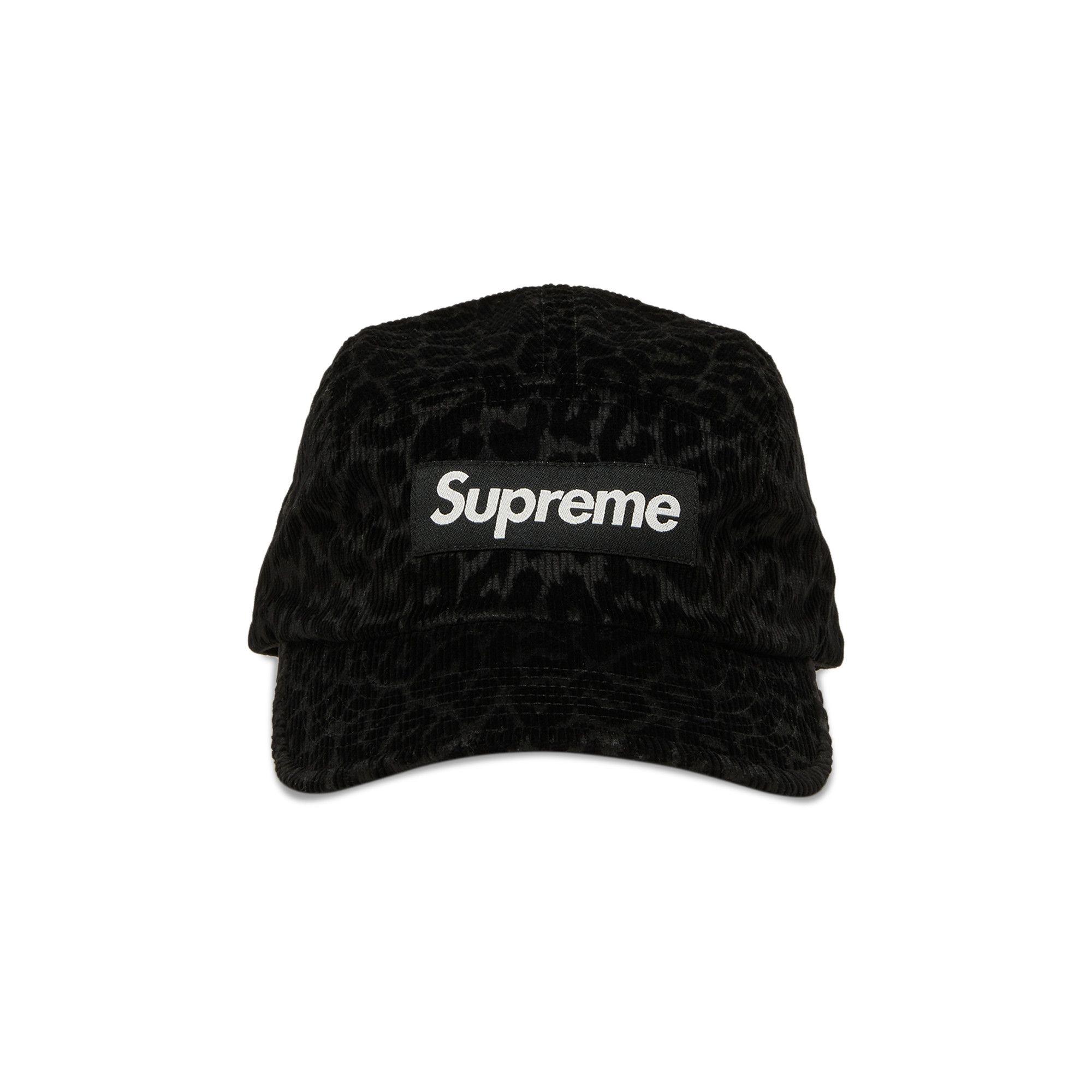 Buy Supreme Leopard Corduroy Camp Cap 'Black' - FW23H49 BLACK | GOAT