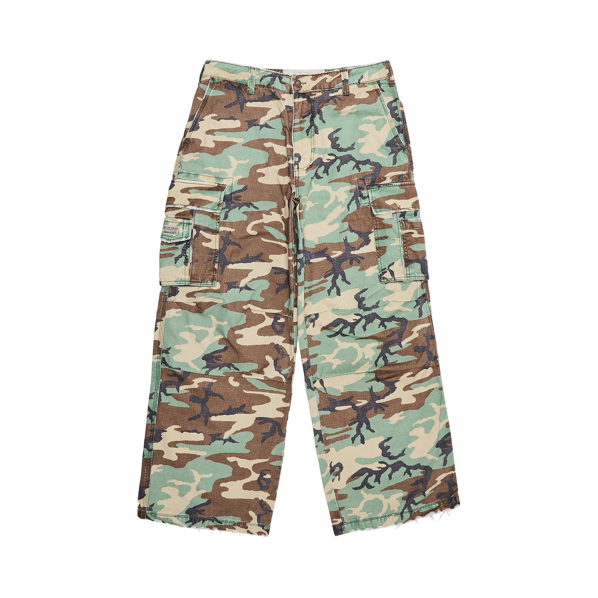 Buy ERL Camo Cargo Pants 'Green Camo' - ERL09P001 GREE | GOAT