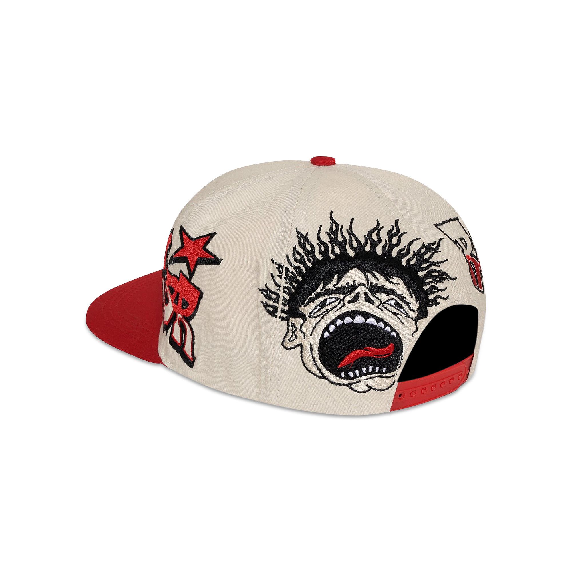 Buy Hellstar Records Snapback Hat 'Red/White' - HS01HAT005 RED | GOAT