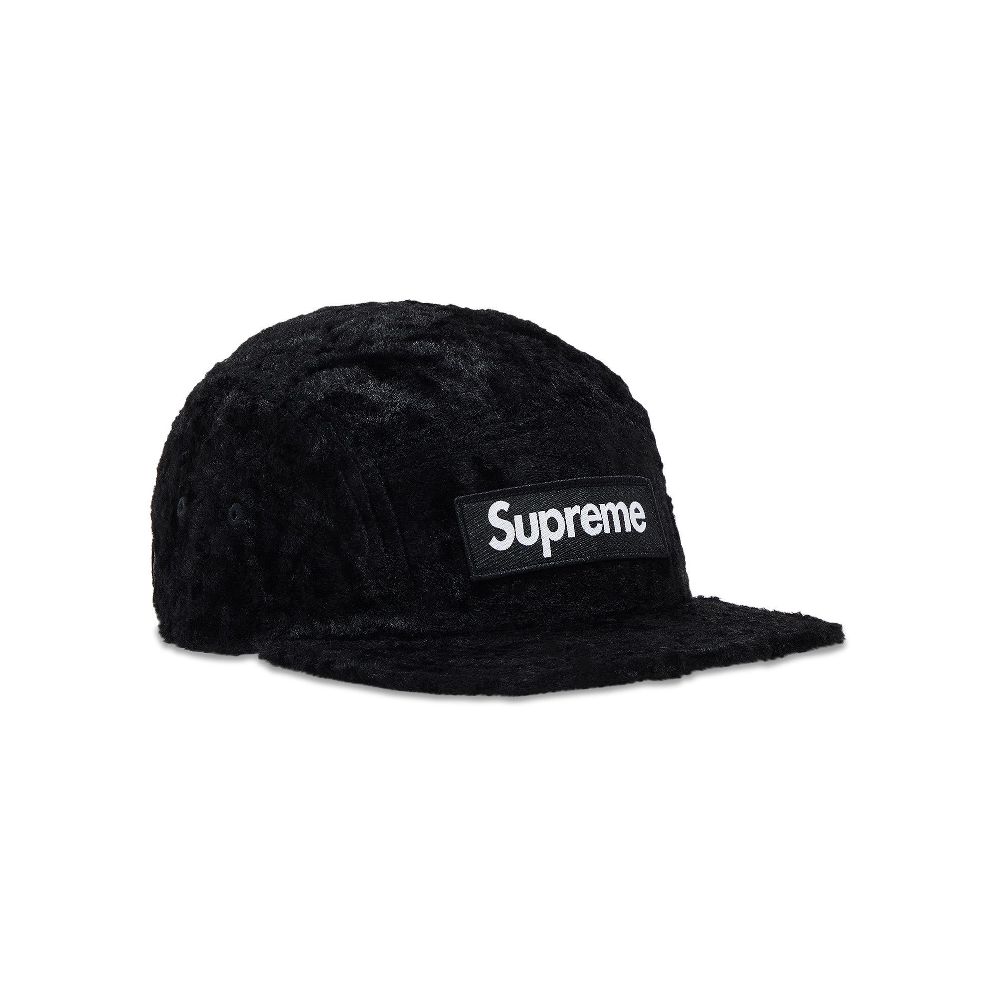 Buy Supreme x Goodenough Crushed Rayon Pile Camp Cap 'Black