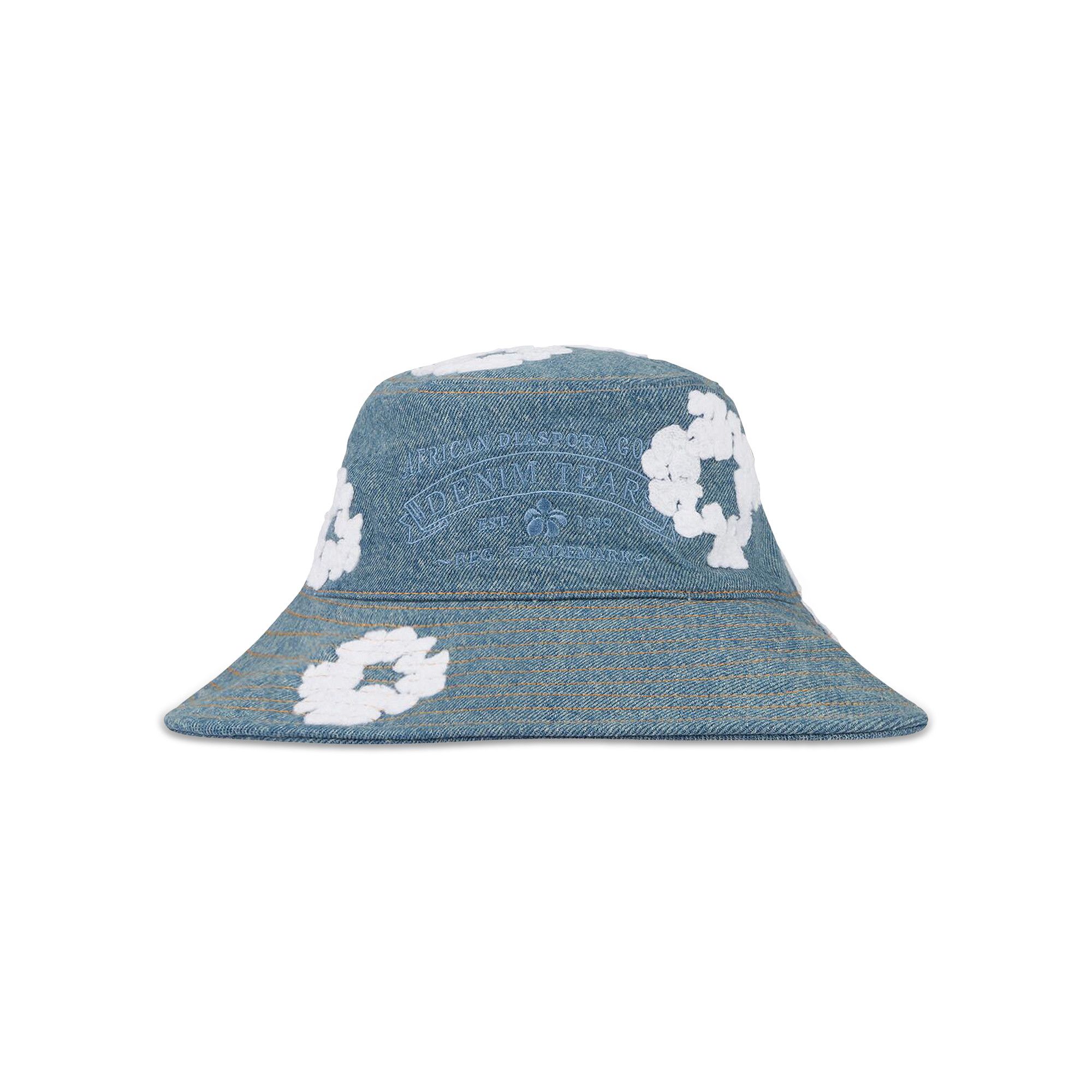 Buy Denim Tears Denim Cotton Wreath Bucket Hat 'Light Wash