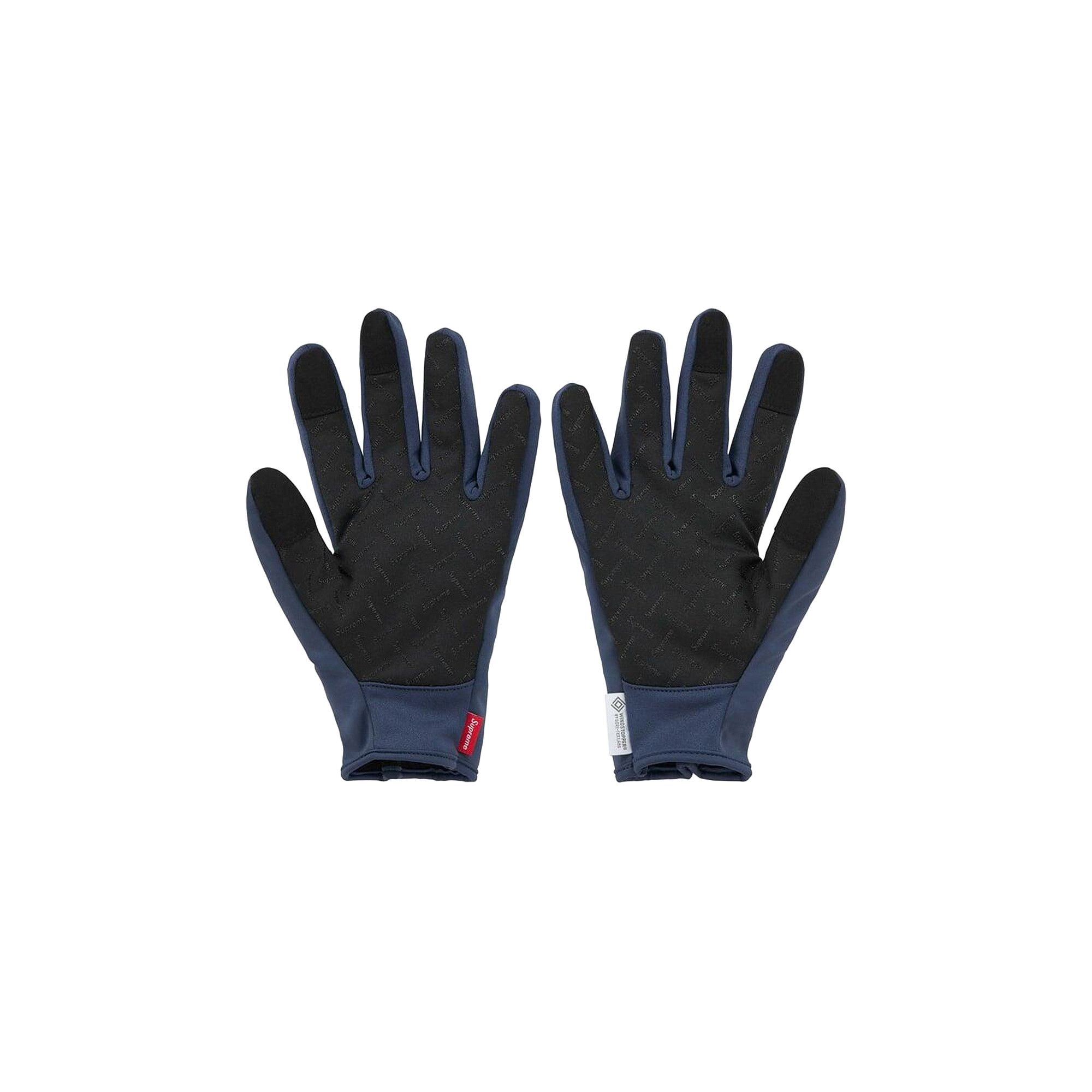 Buy Supreme WINDSTOPPER Zip Gloves 'Navy' - FW24A9 NAVY | GOAT