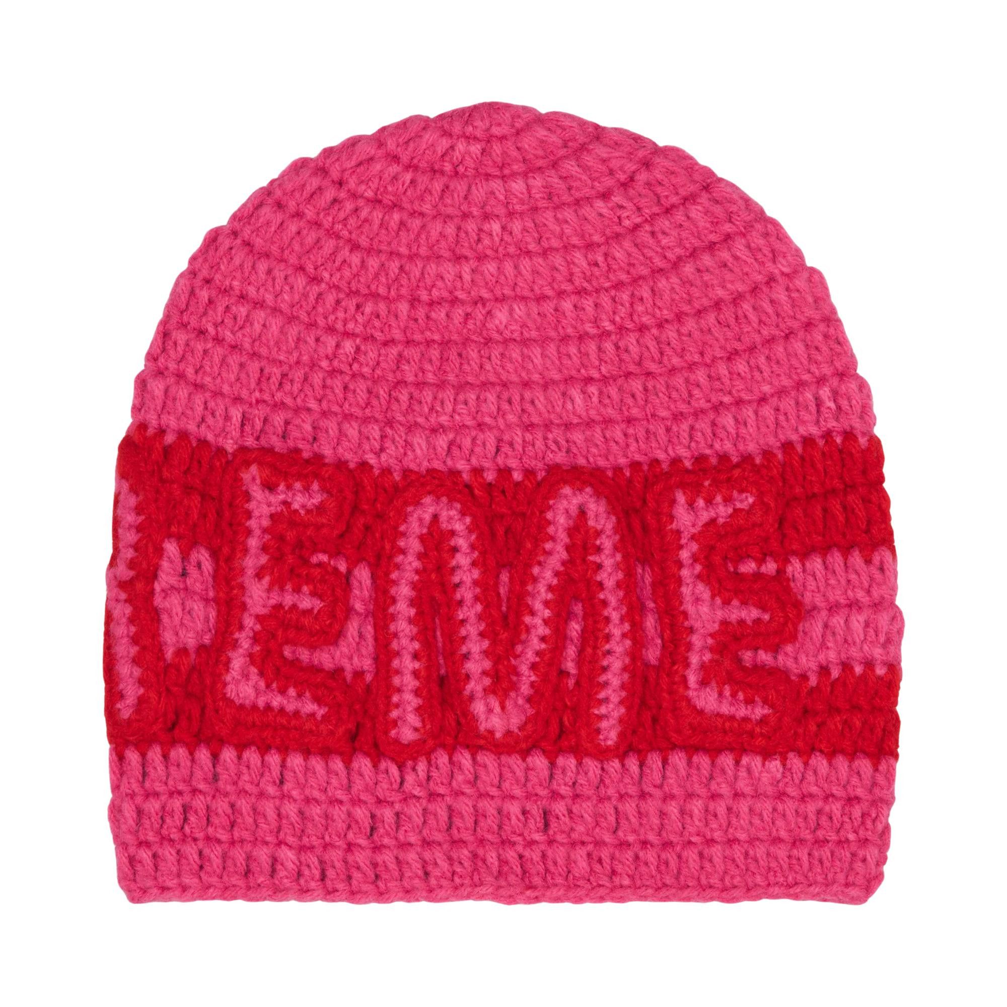 Buy Supreme Crochet Logo Beanie 'Pink' - FW25BN46 PINK | GOAT