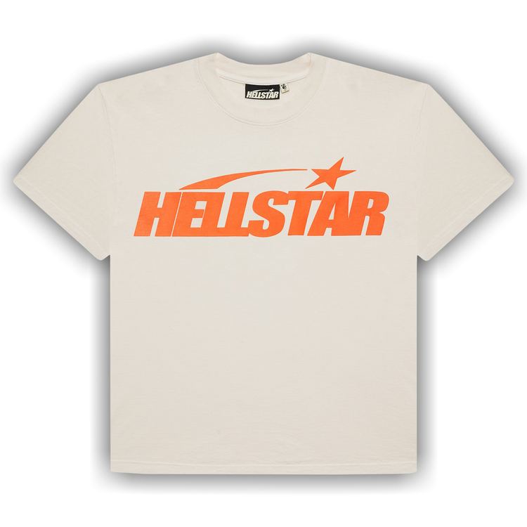 Buy Hellstar Classic T-Shirt (Regular Print) 'White/Orange