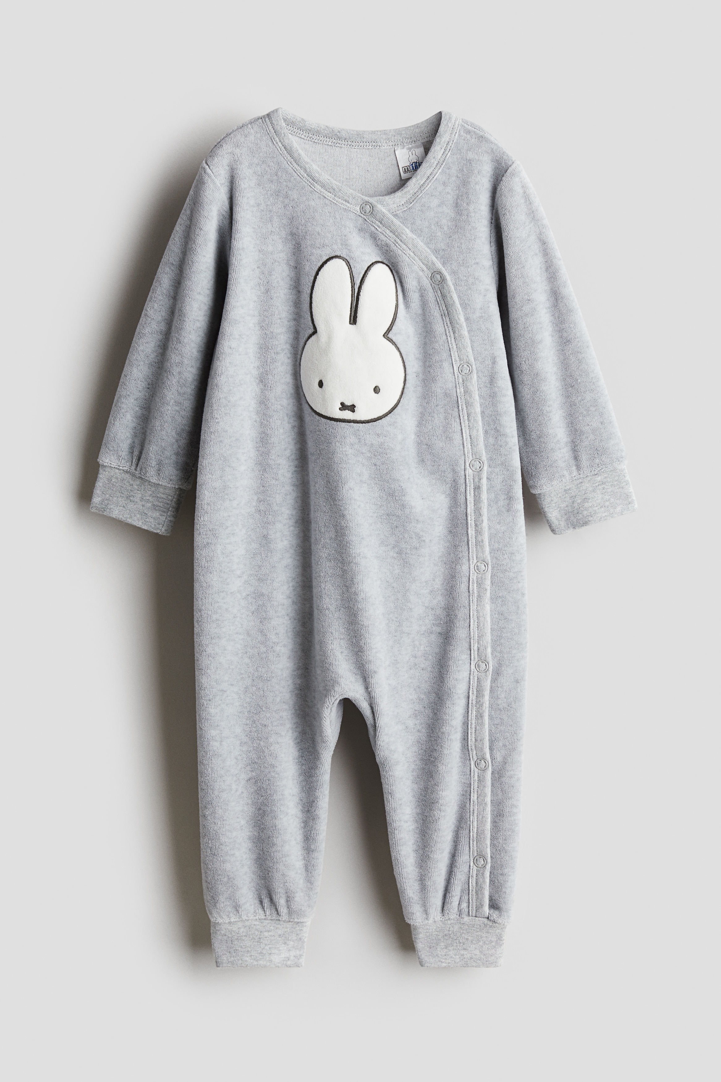 限定おやすミッフィーちゃんパジャマXLグレー×アイボリー おやす