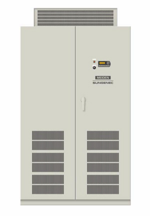 大規模ソーラー向けパワーコンディショナー、直流電圧を上げ損失を最小