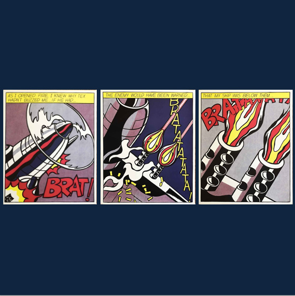 額装 ロイ・リキテンスタイン As I Opened Fire 3枚組SET