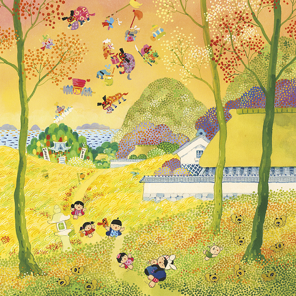 池原昭治 童絵（原画） 日本昔ばなし 画家イラストレーター池原昭治