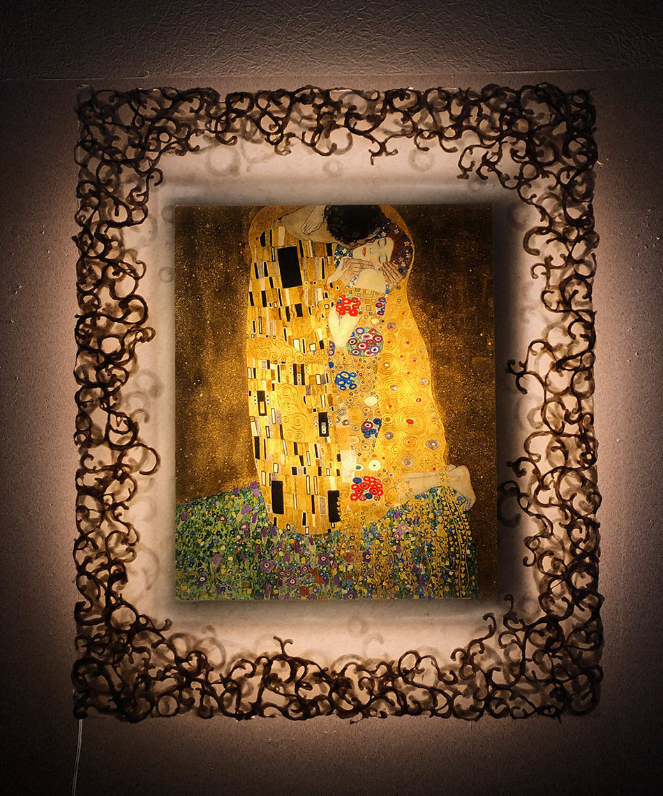 イタリア 額絵 アートフレーム クリムト 接吻 キス 4737-159 イタリア