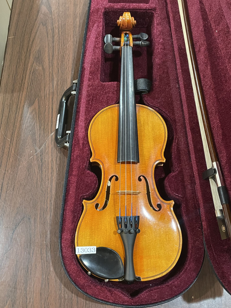 国産 高級 バイオリン 鈴木 No.540 4/4 弓、肩当、松脂 定価22万 国産