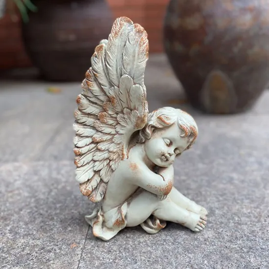 フランス購入アンティーク仏像木彫り？樹脂製？ビンテージヴィンテージ