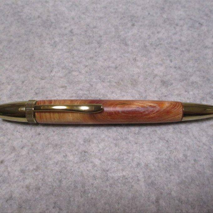 木軸ボールペン パトリオット なめら松 金蘭杢 国産 【公式通販】