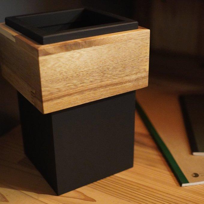 ホテル 旅館 木製灰皿&木製ゴミ箱 スタンドタイプ 灰皿スタンド | 宿KOMONO