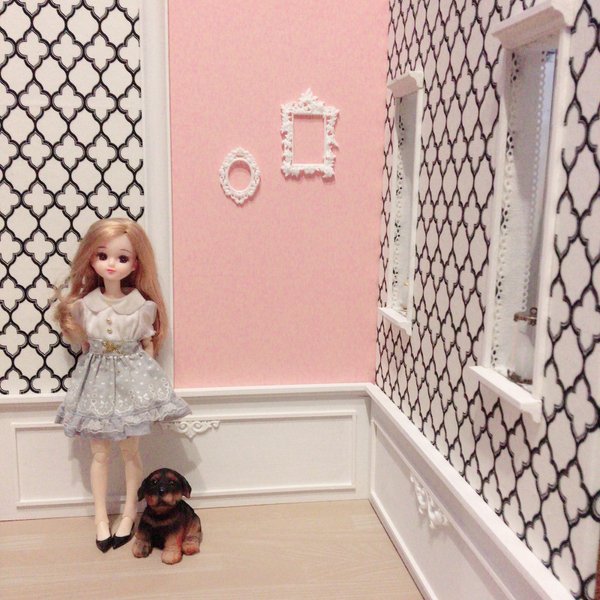 1/6ドール系 お部屋 家 背景 バービー ケン BTSドール リカちゃん 1/6