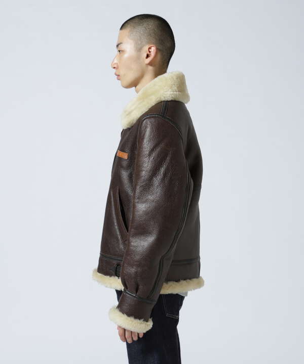 アウトレット 美品 ショット ムートン フライトジャケット B-3 ボア