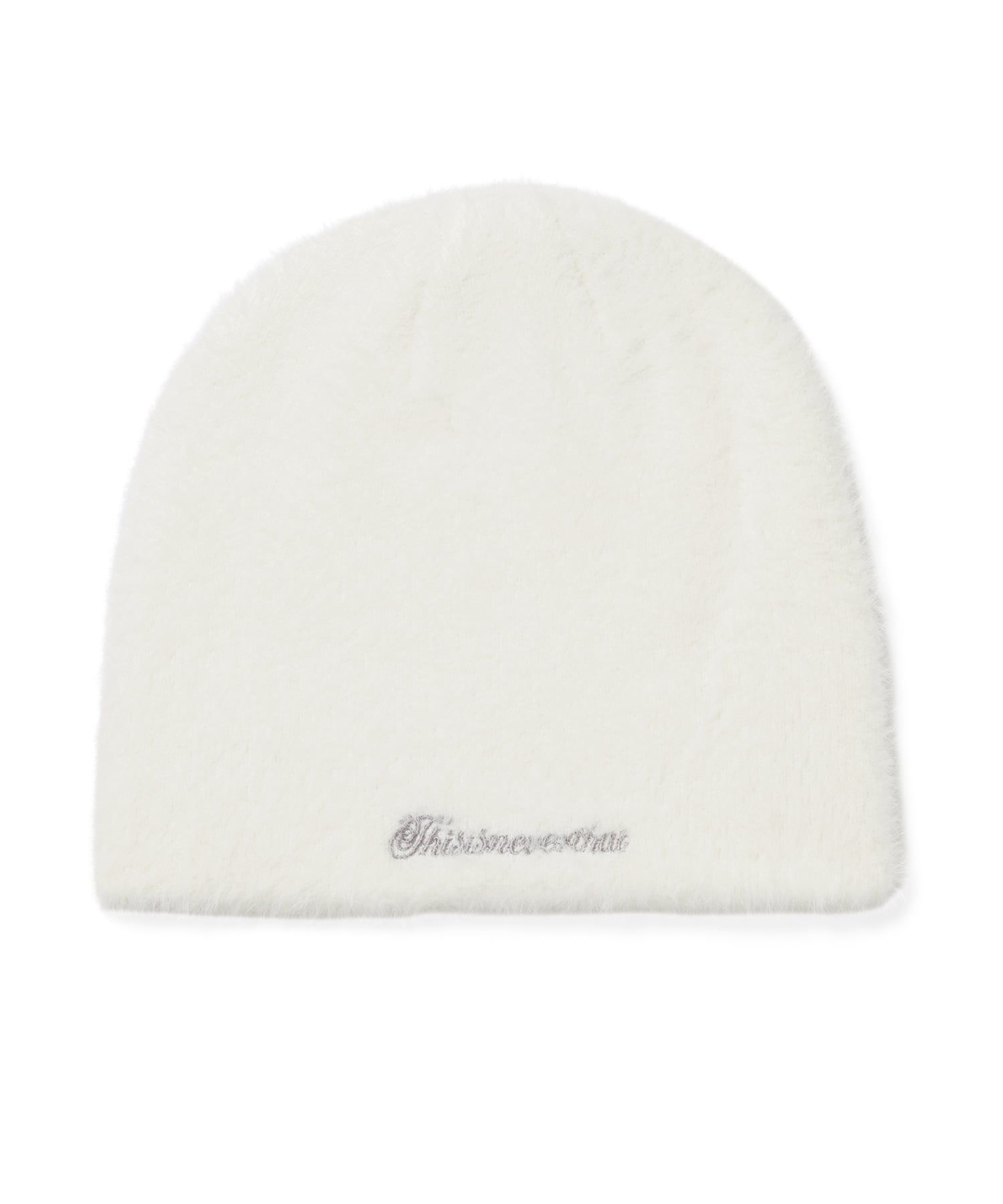 MUSINSA公式 | thisisneverthat (FW24) Shaggy No Cuff Beanie - Off White
