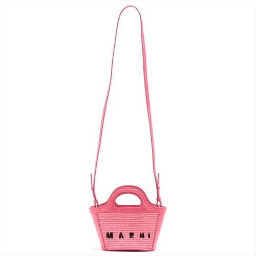 マルニ ラフィア×レザー 2WAYショルダーバッグ ピンク Aランクの買取