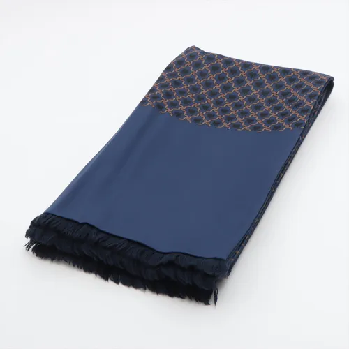 エルメス アンゴラ×シルク マフラー ブルー ABランクの買取実績価格