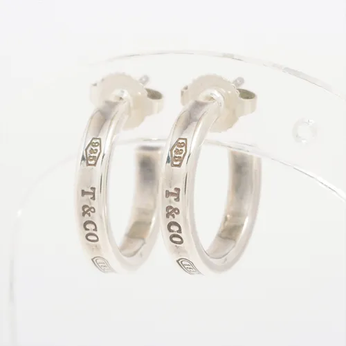 ティファニー 1837 ナロー フープ ピアス シルバー 925