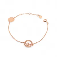 フェンディ エフイズフェンディ GP×ラインストーン ピアス(両耳用